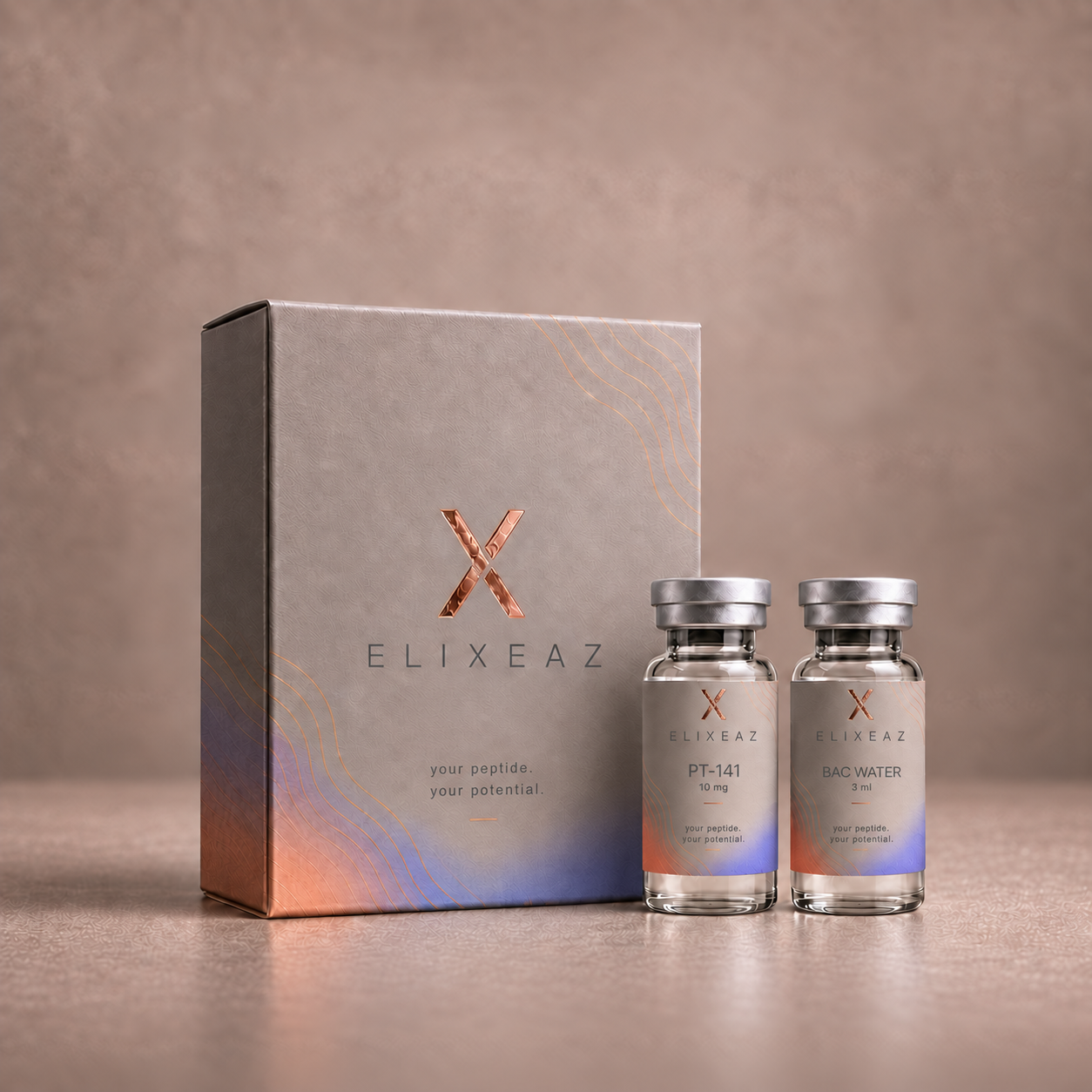 ELIXEAZ PT‑141 10 mg + BAC Water 3ml