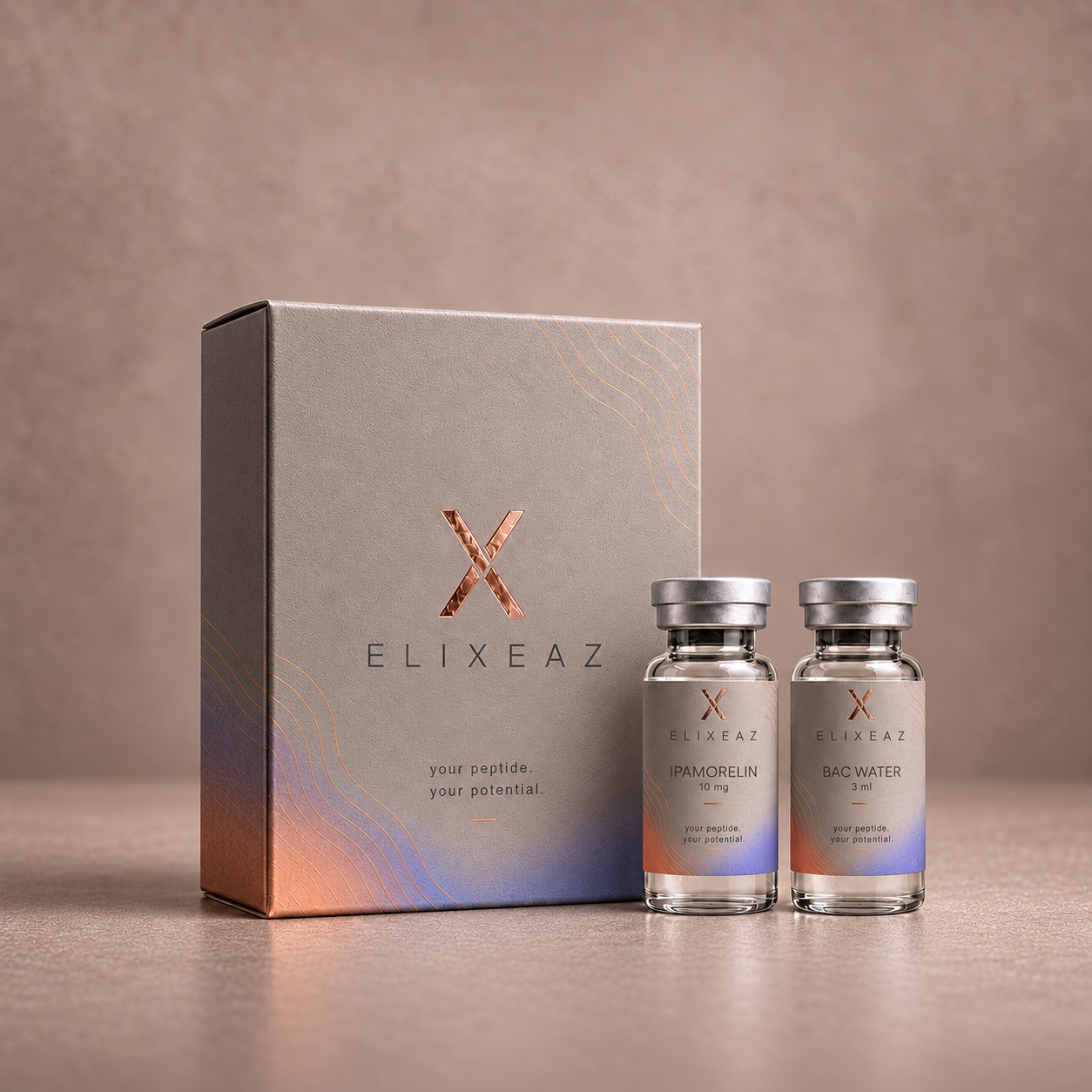 ELIXEAZ Ipamorelin 10 mg + BAC Water 3 ml