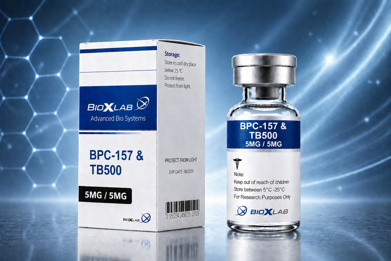 BPC-157 x TB500  Dual Recovery Complex – Premium Blend (5mg / 5mg)