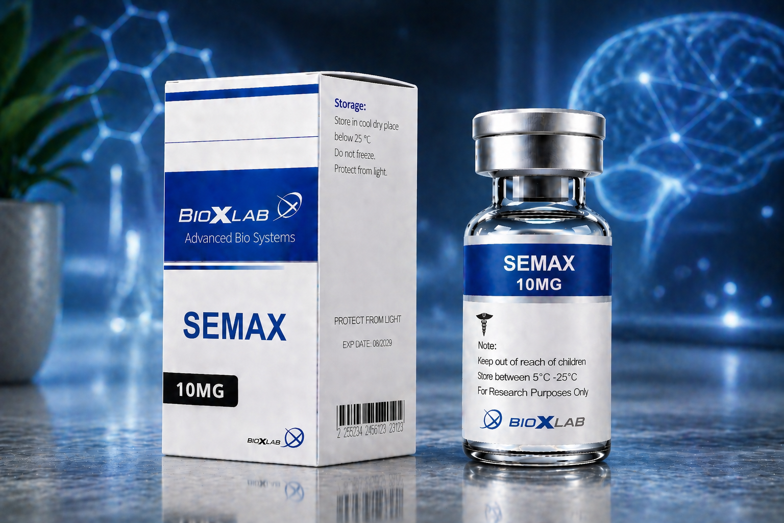 Semax 10 MG  Cognitive Research Complex – High Purity Formula (10mg)